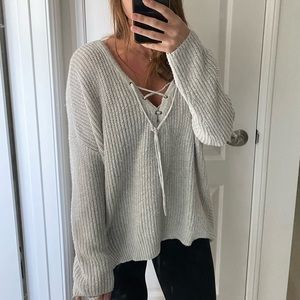 Perfect oversized wool sweater Only light gray